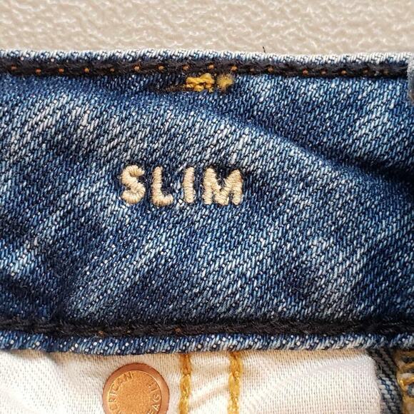 American Eagle AE Jeans Men’s Size 31x32 Flex Denim Slim 5-Pocket Distressed - Picture 8 of 11